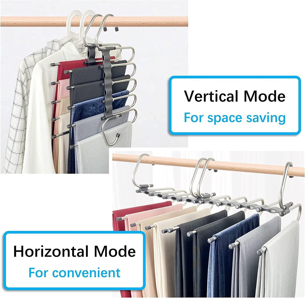 5 in 1 Stainless Steel Foldable Hangers