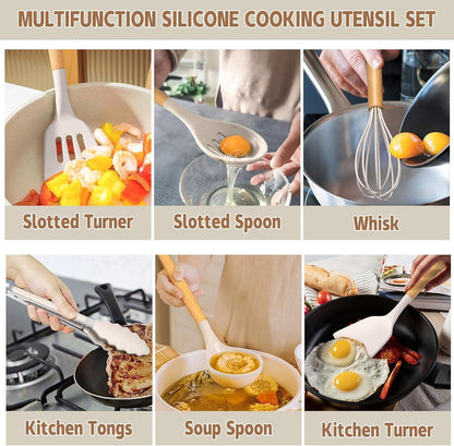 Food Grade Thickened Silicone Kitchen Gadgets Tools Set