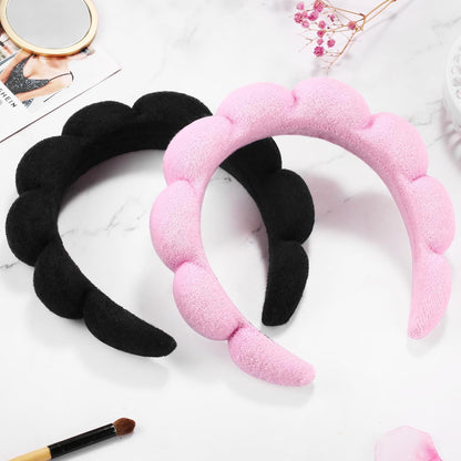 Spa Terry Cloth Headbands for Facial Skincare, Makeup Application, Face Washing, Mask and Skin Treatments