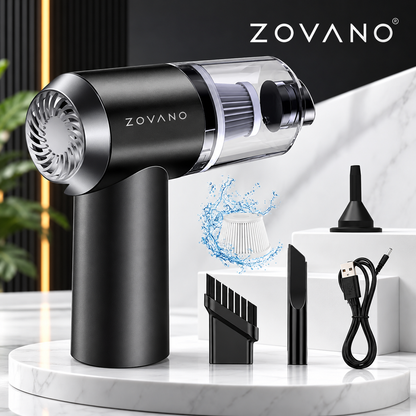 ZOVANO Car Vacuum Cleaner with Blower, USB Rechargeable
