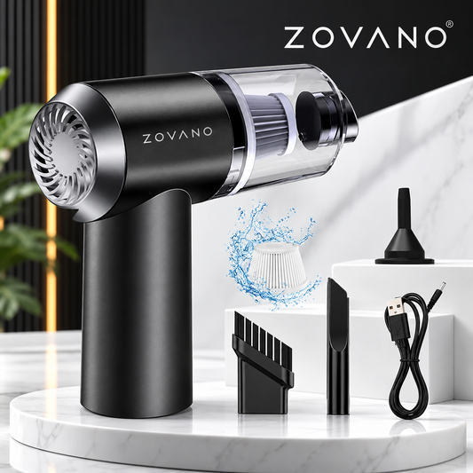 ZOVANO Car Vacuum Cleaner with Blower, USB Rechargeable